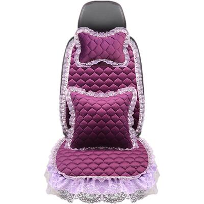 汽车坐垫单片无靠背三件套冬季保暖防滑前排单座四季通用座垫套