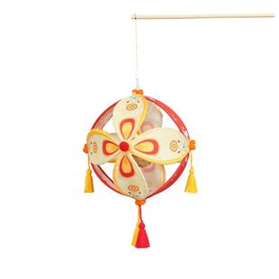 新年非遗竹编滚灯元宵节手工灯笼diy材料包儿童手提花灯舞蹈道具