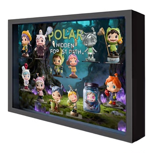 POLAR宝拉第二季林边秘径系列展示盒壁挂相框收纳适用泡泡玛特
