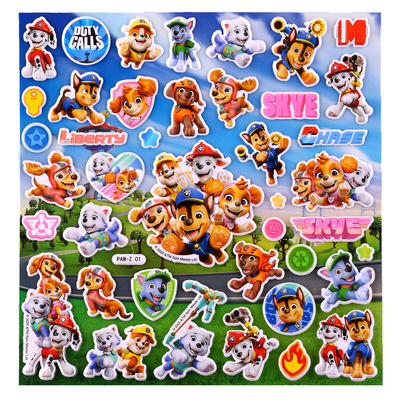 汪汪队立大功3D立体卡通贴纸