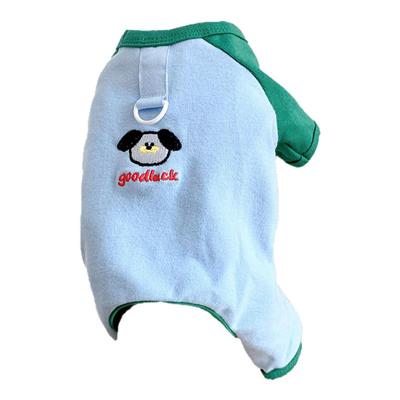 【狗狗衣服四季通用拼色四脚衣】