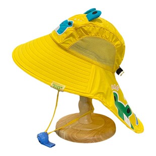 儿童防晒帽夏季防紫外线男童大帽檐遮阳女童太阳透气宝宝渔夫帽子