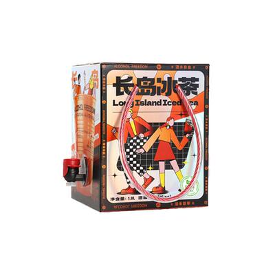 小花样长岛冰茶鸡尾酒