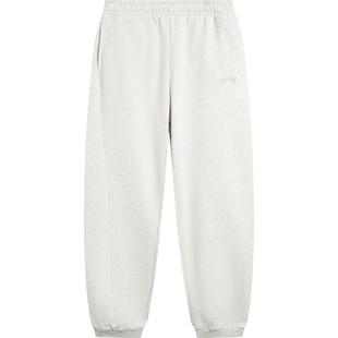 李宁热力裤丨新款女士裤子冬季保暖加绒休闲长裤黑色运动裤女款