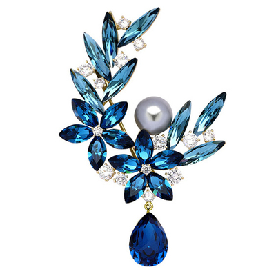 紫罗兰时尚女月亮高档胸针