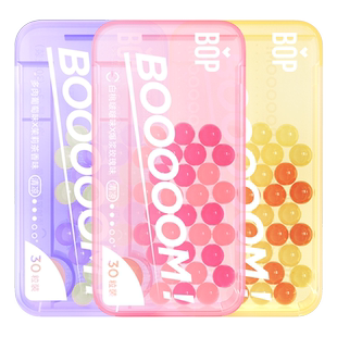 BOP口香爆珠清新口气腔糖丸薄荷持久型女生白桃双味啵啵便携接吻