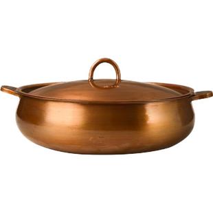 臻三环铜火锅加厚老式火锅紫铜火锅汤锅电磁炉火锅鸳鸯锅