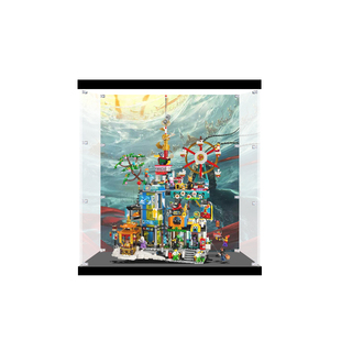 适用乐高80054悟空小侠万千城模型积木防尘手办亚克力透明展示盒