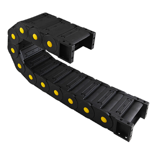 拖链尼龙塑料坦克链条全封闭桥式机床电缆穿线槽传动链履带沧精益