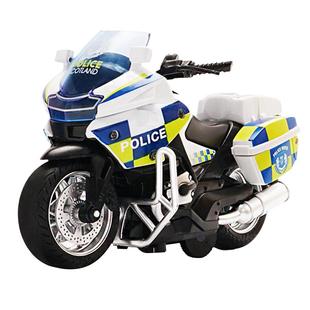 仿真铁骑摩托车回力合金车模型灯光声效3岁男孩女孩儿童玩具礼物