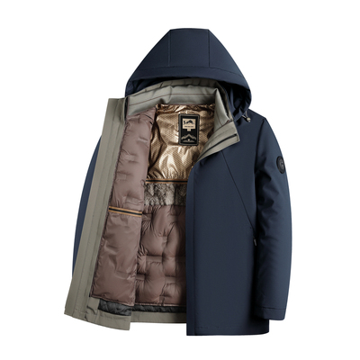 啄木鸟男士冬季加厚保暖鹅绒外套