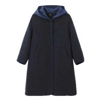 bbfer本依凡毛绒大衣女中长款小个子摇粒绒外套加厚SSSMR0034