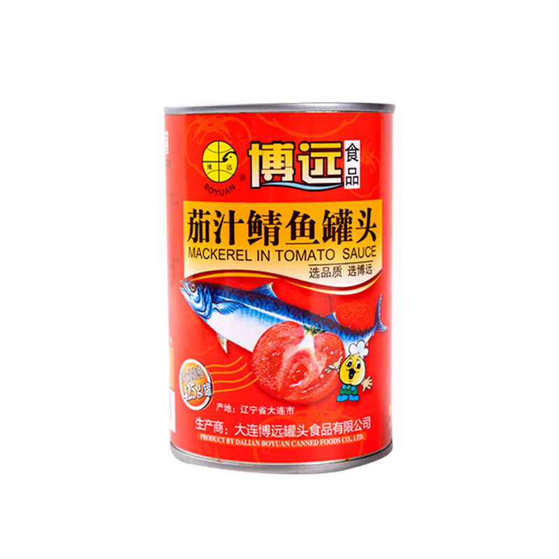 博远茄汁沙丁鱼罐头397g鲭鱼鱼类罐头