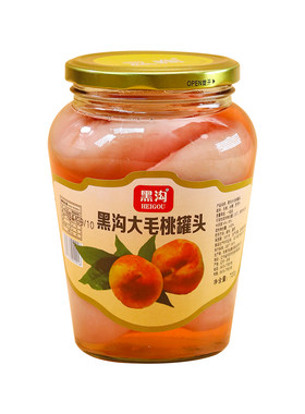 黑沟毛桃罐头水果黄桃烘培蛋糕