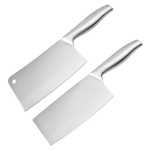 全钢一体斩切两用菜刀30Cr13mov超快锋利切片刀厨房切斩肉刀具