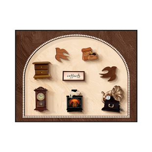 中古风可磁吸电表箱装饰画2026新款创意配电箱遮挡网线盒遮丑挂画