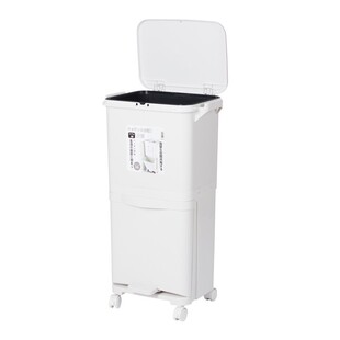 日本厨房垃圾桶高款可移动免弯腰干湿分离2026新款家用分类卫生桶