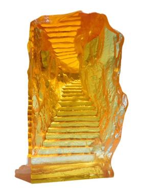 古法琉璃摆件步步升山路攀登店铺公室家居档装饰商务礼品