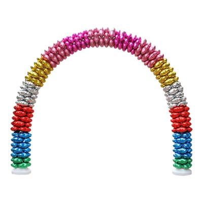 铝膜气球拱门四叶草爱心装饰布置