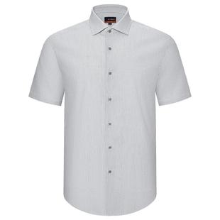 【免烫防皱/易打理条纹/商场同款】G2000男装2025夏季短袖衬衫.