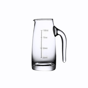 白酒分酒器酒杯套装 分酒壶饭店刻度公壶洋酒小扎壶玻璃100ml酒盅