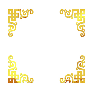 自粘亚克力立体镜面墙贴柜门电视背景吊顶对角花装饰贴中式顶角贴