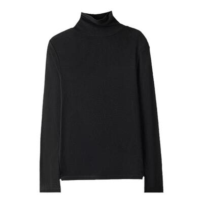 秋冬季修身显瘦高领T恤