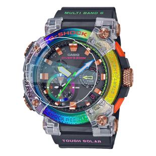 适用于卡西欧GWF-A1000七代蛙人手表钢化膜全屏贴膜表圈膜后膜防刮6代5代4代