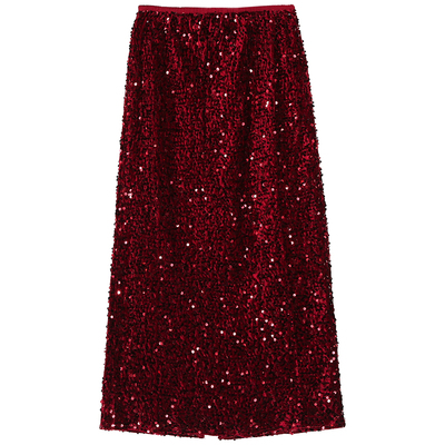 落落狷介亮片设计感半身裙女