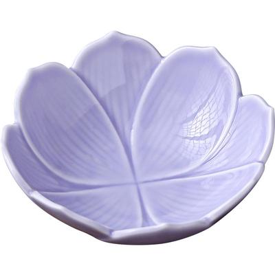 叶落秋景莲花小碗碟中式高颜值