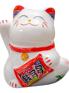 卡通日式招财猫陶瓷小摆件