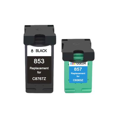 MAG适用 惠普853 857墨盒HP Deskjet 6840 9800 9808 9860墨盒 Officejet 6208 6318 7208打印机黑彩色墨水盒