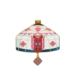 新疆文创雪怪阿乐草原音乐会冰箱贴毡房禾木翻盖冰箱贴新疆伴手礼