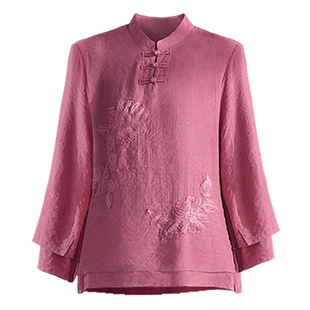 太极服女春夏太极拳练功服双层高档真丝棉绸服装2025新款高端飘逸