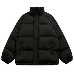 男士羽绒棉服冬季加厚2026新款潮棉衣无帽立领面包服韩版潮流外套