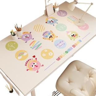ins风书桌垫学生儿童学习专用课桌桌面保护垫皮革书房写字台桌布