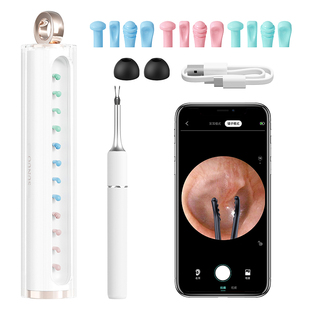 可视掏耳勺带镊子儿童掏耳朵神器安全高清可视挖耳勺采耳工具套装