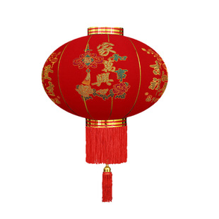 2025新年灯笼大红福字喜字灯笼植绒灯笼春节阳台大门口防水红灯笼