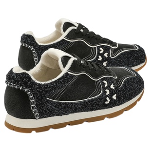 millies妙丽德训鞋女款厚底加棉阿甘运动鞋2025冬季新款拼色休闲