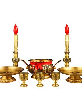 室内花边黄铜供奉竹签香祭拜财神