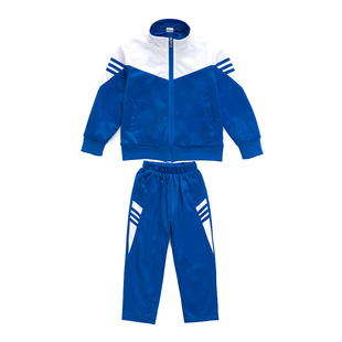 幼儿园园服春秋季小学生校服套装儿童班服套装学院男女运动服红蓝