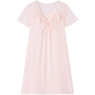 「月光舞曲」YINER LIFE蕾丝带杯睡裙女款带胸垫防走光睡衣裙外穿