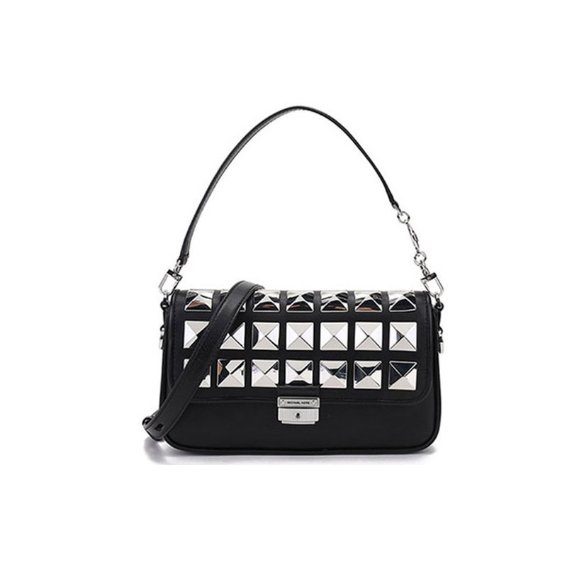 MICHAEL KORS MK Bradshaw 皮革铆钉腋下包手提包