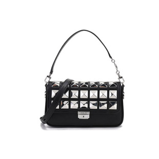 MICHAEL KORS MK Bradshaw 皮革铆钉腋下包手提包