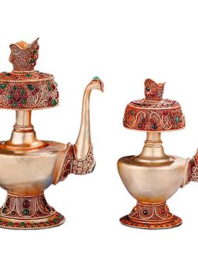 尼泊尔掐丝贲巴壶文巴瓶净水壶