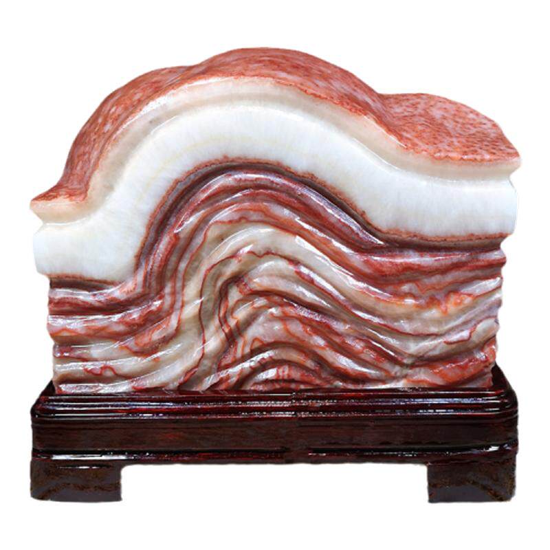 猪肉石天然肉石原石奇石装饰摆件