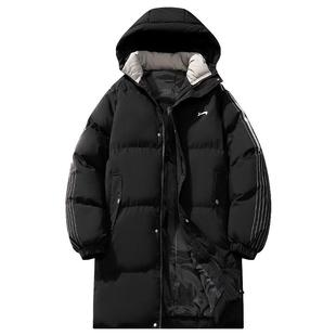 贵人鸟中长款棉服男款冬季加厚棉衣男士外套男2025年冬装防寒棉袄