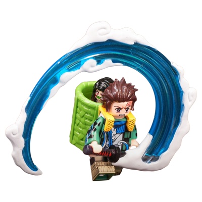 鬼灭之刃灶门炭治郎积木人仔玩具