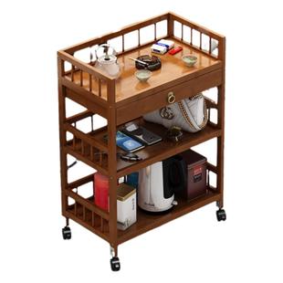 可移动麻将桌茶几茶水架带轮棋牌室专用打牌麻将机小边几置物架子