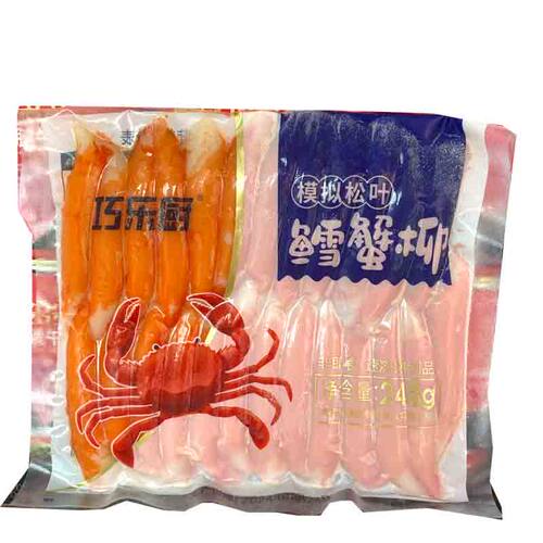 冷冻海鲜蟹肉棒刺身寿司松叶蟹柳开袋即食餐饮商用日料240克蟹柳